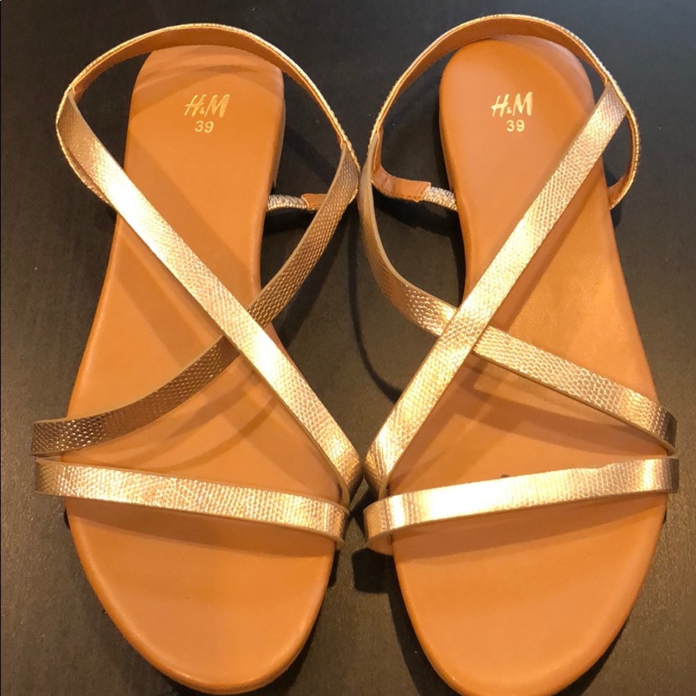 H&M women’s gold sandals